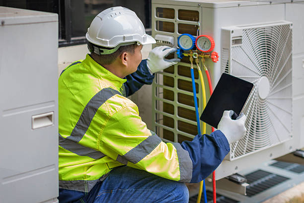 Professional Hvac technician working in Blanchester, OH